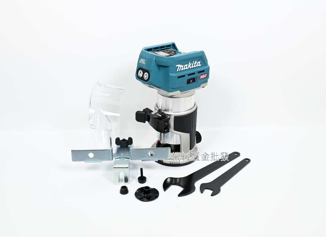 makita {牧田} RT001G 40V充電式無刷木工修邊機【單主機】,電動工具