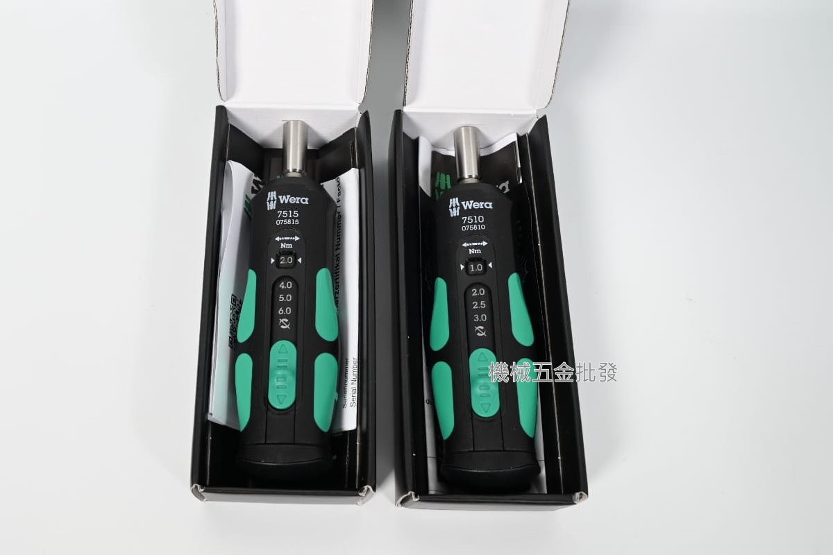  WERA {德國} 7510 / 7515快速調整扭力起子柄1～3牛頓米Nm / 2～6牛頓米Nm,手工具