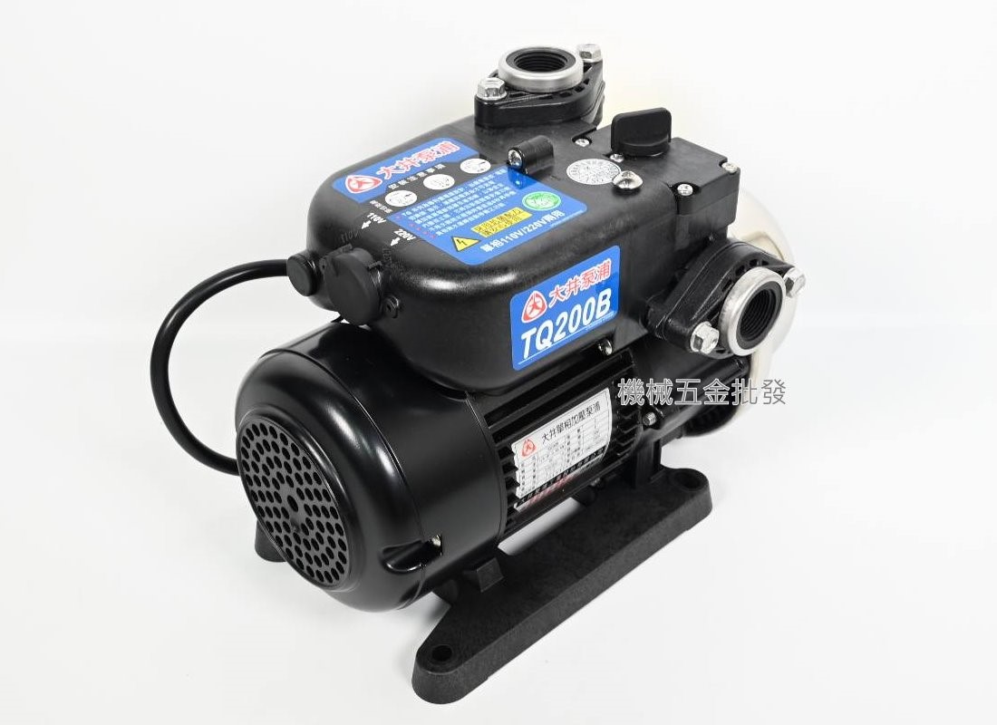 大井泵浦 TQ200B 1/4HP(3/4"口徑) 電子穩壓加壓機 加壓馬達 全電壓,電動工具
