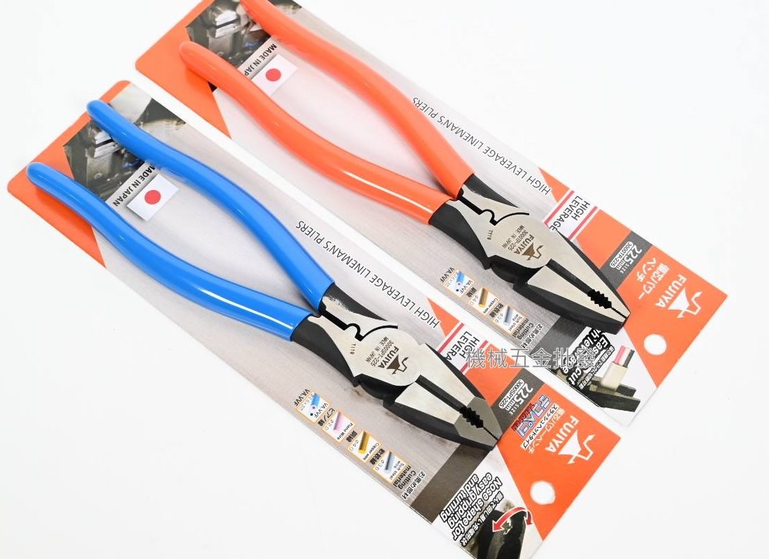  FUJIYA {富士箭} 3000TP-225 9"強力膠柄鋼絲鉗 / 3000STP-225 翹翹板強力膠柄鋼絲鉗,手工具