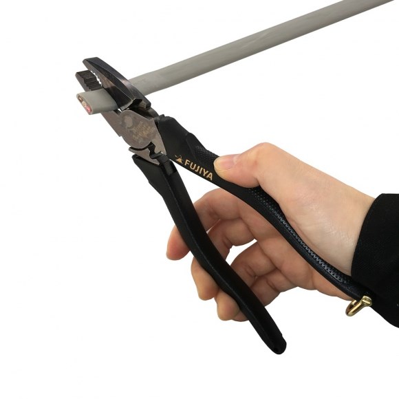 FUJIYA {富士箭} 3000N-200BG / 3000N-225BG 偏芯強力膠柄鋼絲鉗 黑金系列,手工具