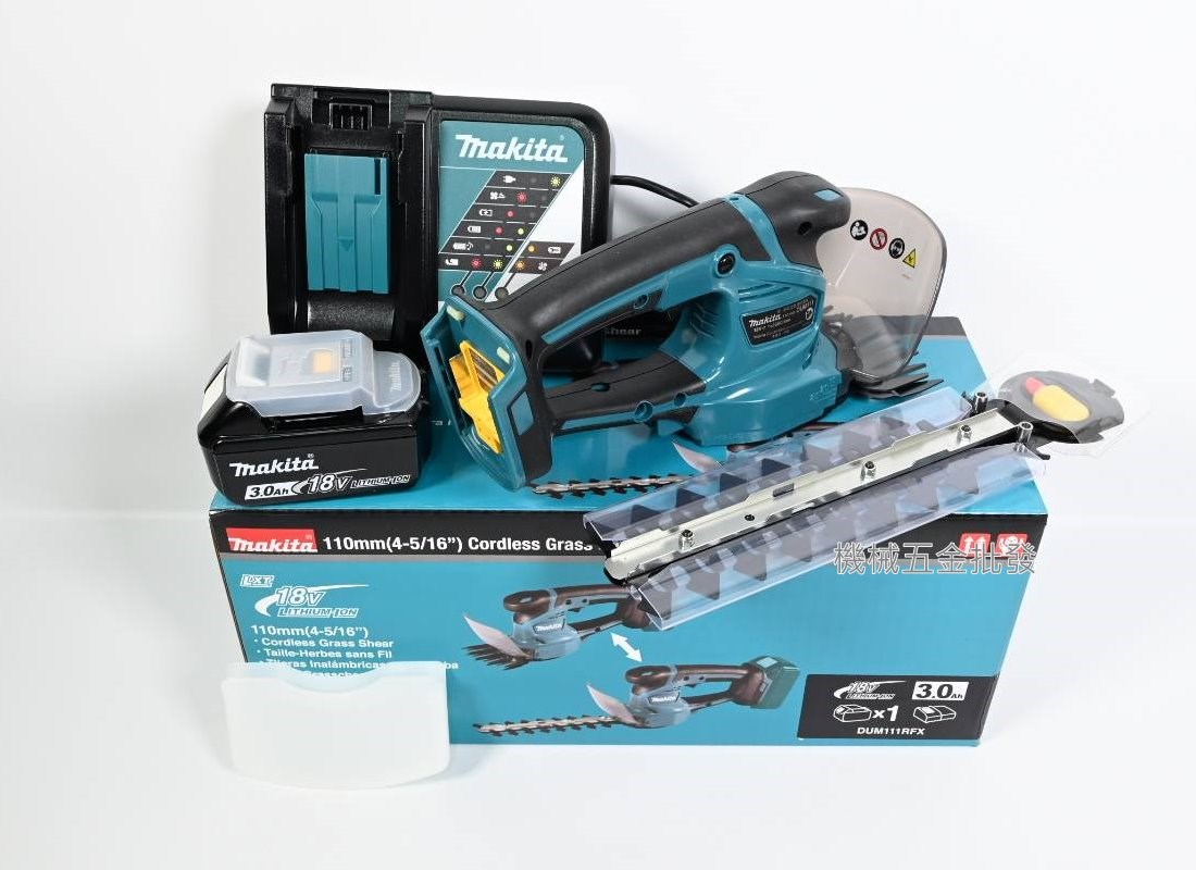 makita {牧田} DUM111RFX 18V 3.0A充電式草皮修剪機 修籬機,電動工具