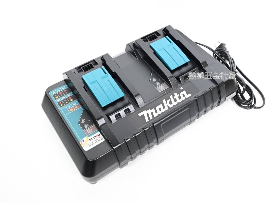 makita {牧田} DC18RD DC14.4V~18V雙電池雙口同步快速充電器 含USB,電動工具