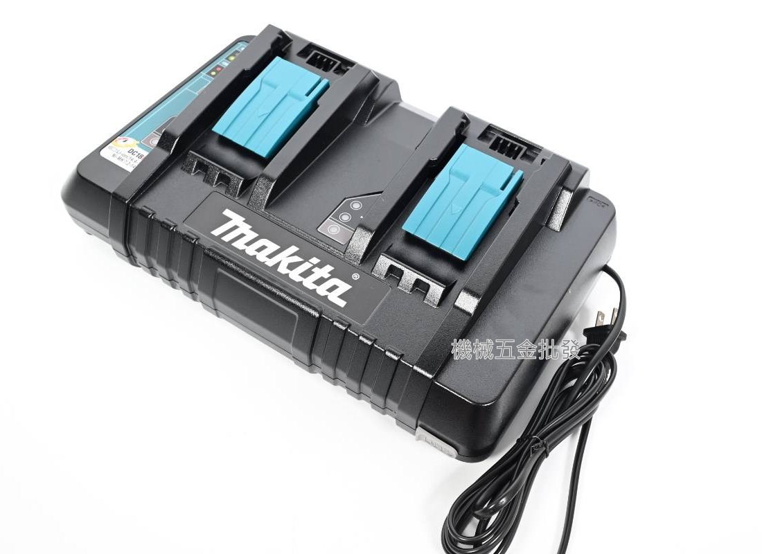 makita {牧田} DC18RD DC14.4V~18V雙電池雙口同步快速充電器 含USB,電動工具
