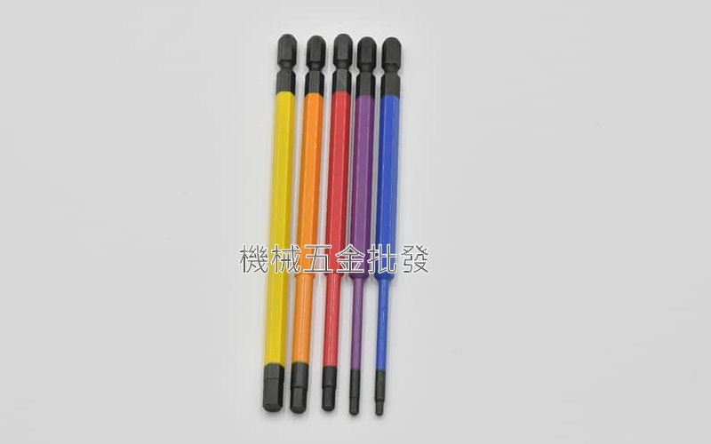 ANEX ACHX5-150L 5支組 彩色六角型起子頭 內六角頭 150MM長 日本製,電動工具