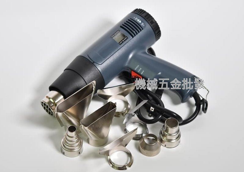 HAG-1800 i Max 兩段式工業用熱風機 溫度可調 附贈8個熱風槍頭,電動工具