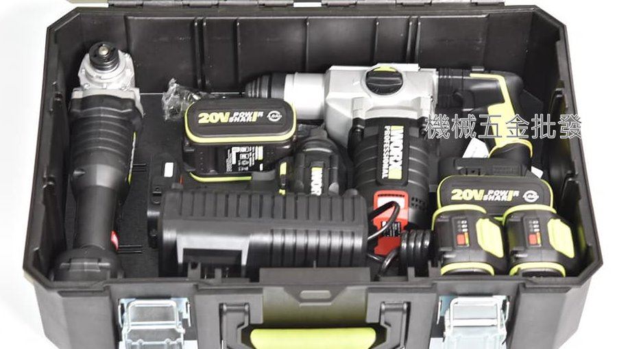WORX {威克士} 20V4.0A 超值三機組 四溝電鑽+衝擊起子+砂輪機 WU388+WU294+WU808,電動工具