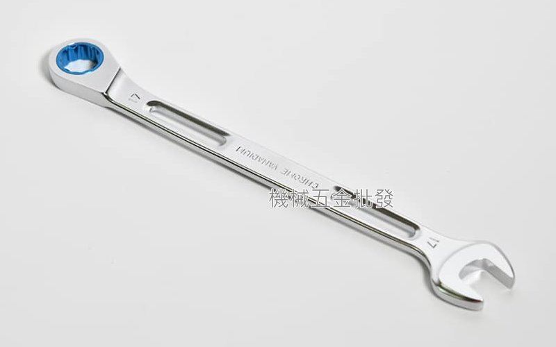 SHELL 超輕量加長型棘輪扳手 小角度款 17mm 長度262mm,手工具