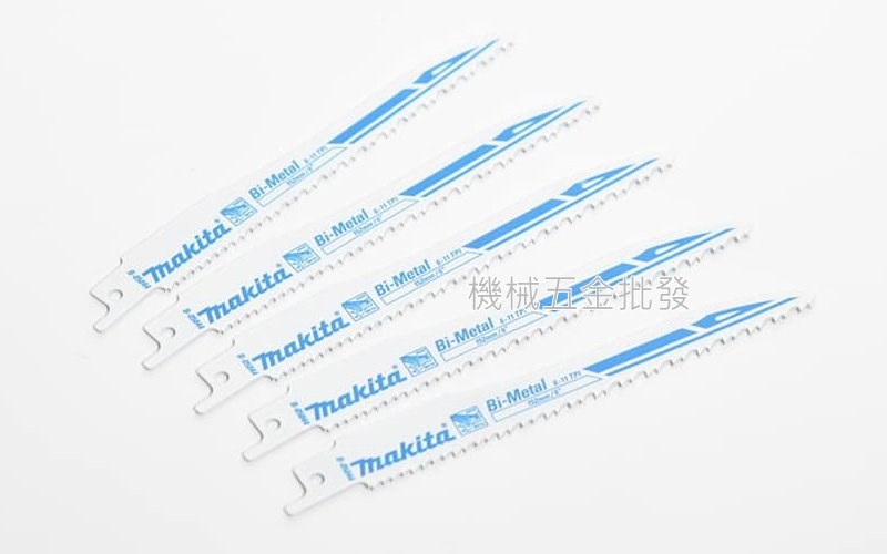 makita {牧田} B-05044 150mm 6"軍刀鋸用刀片 金屬專用 快速、耐用、高品質 五片裝.電動工具