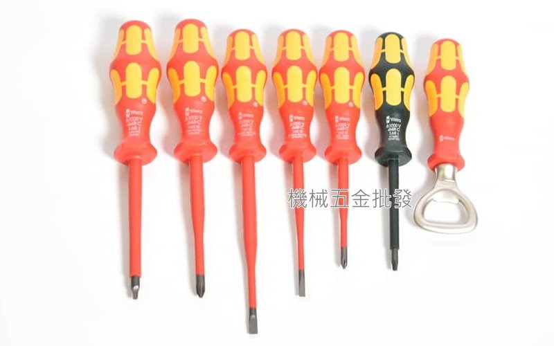 德國 wera kraftform 100IS/7 Set3 深孔型絕緣起子組 6件組 贈送開罐器,手工具