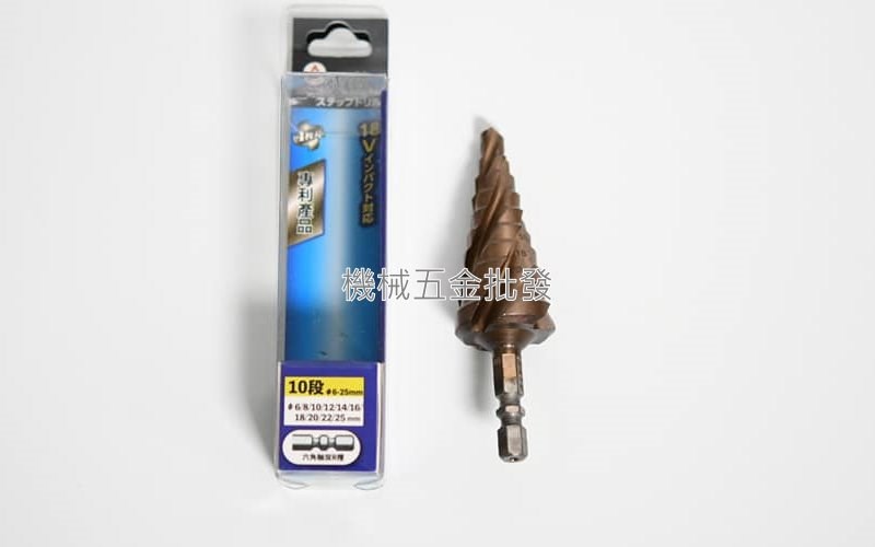  REISTI 電動起子用階梯鑽 含鈷六角階梯鑽 4刃刀頭 ,手工具