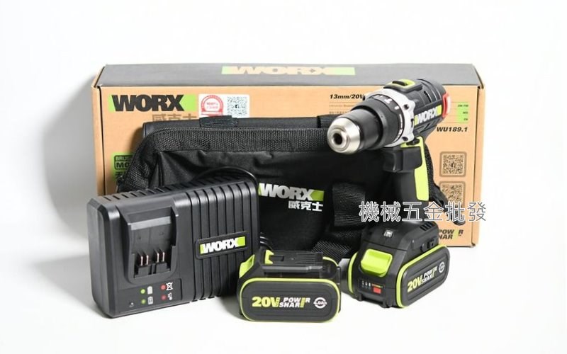 WORX {威克士} WU189.1 20V 無刷雙速三用震動電鑽 13mm,電動工具
