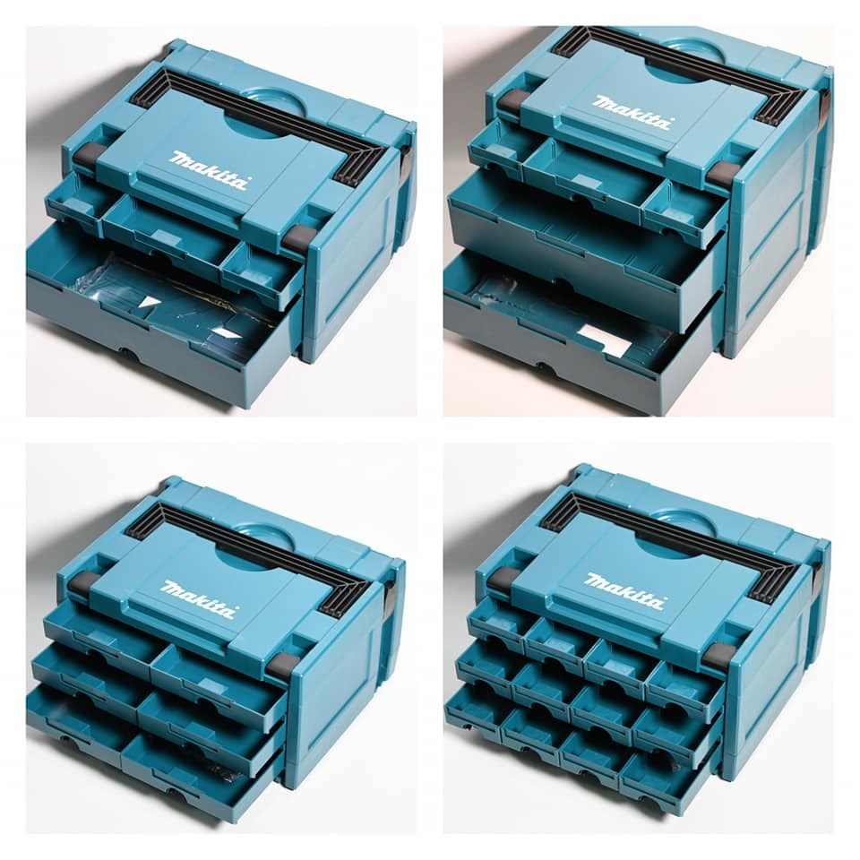 makita {牧田}  P-84311  P-8434 P-84333  P-84327新款堆疊抽屜工具箱 4抽工具箱 5抽工具箱 6抽工具箱 12抽工具箱,電動工具