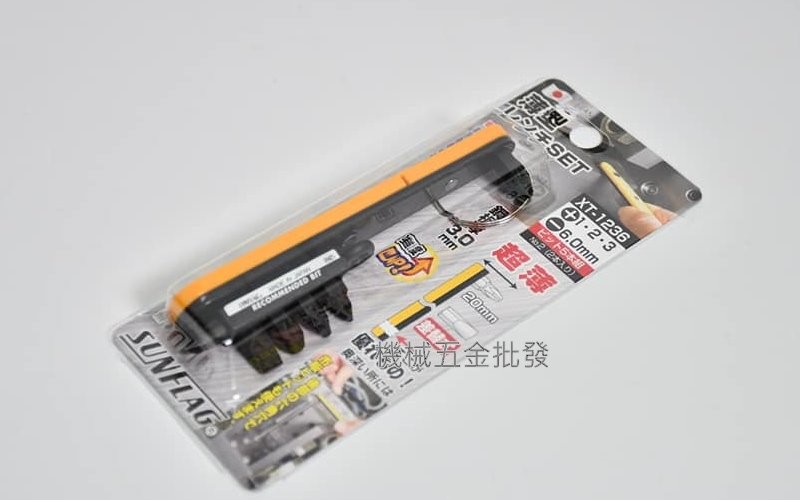 日本新龜 {SUNFLAG}  468.XT1236 L型超薄扳手組 替換式起子組,手工具
