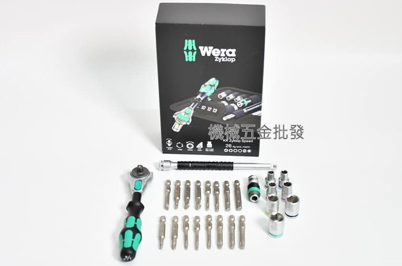  德國  WERA  KK Zyklop Speed 26件頂級棘輪扳手組 工具袋式,手工具
