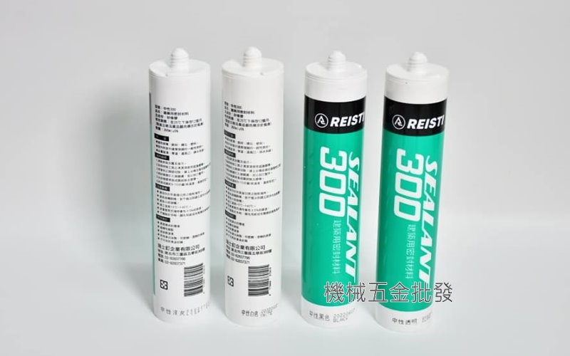 REISTI 中性300 透明、白色、黑色、淺灰 建築用密封材料 矽力康 矽橡膠,手工具