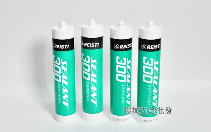 REISTI 中性300 透明、白色、黑色、淺灰 建築用密封材料 矽力康 矽橡膠,手工具