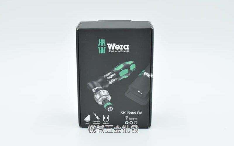 德國 Wera KK Pistol 814 RA 棘輪起子 槍型起子 7件組,手工具