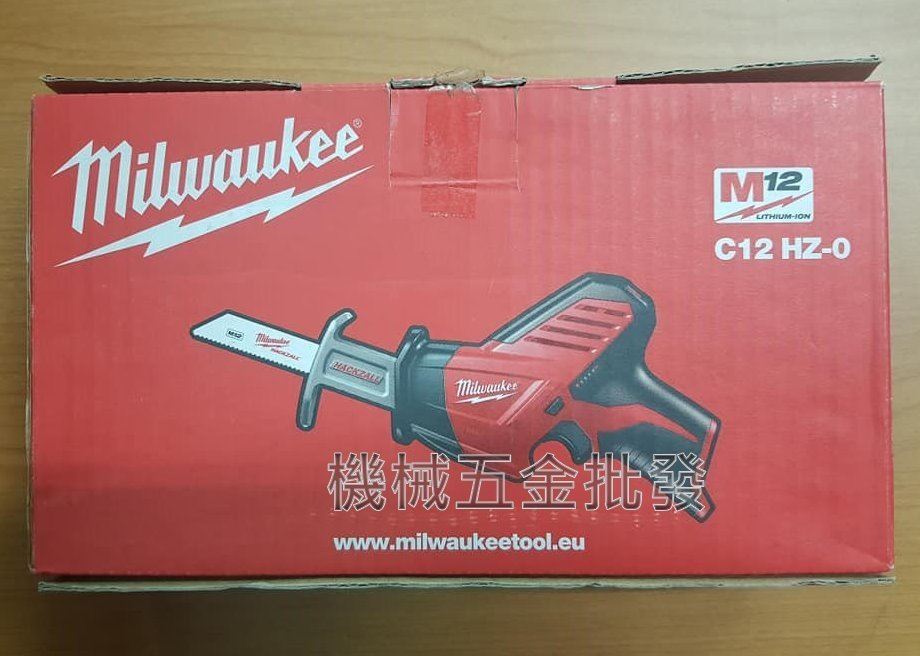 Milwaukee {米沃奇} C12 HZ-0 12V充電式軍刀鋸 【單主機】,電動工具