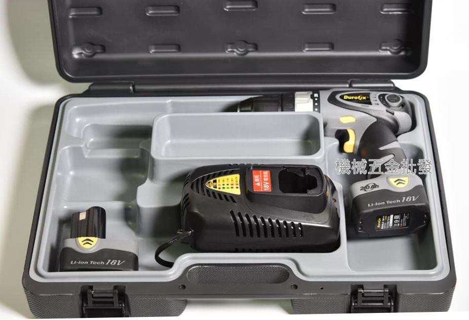  Durofix {車王} RK2096 18V充電式雙速震動電鑽 搭2.0A電池  雙電池 ,電動工具