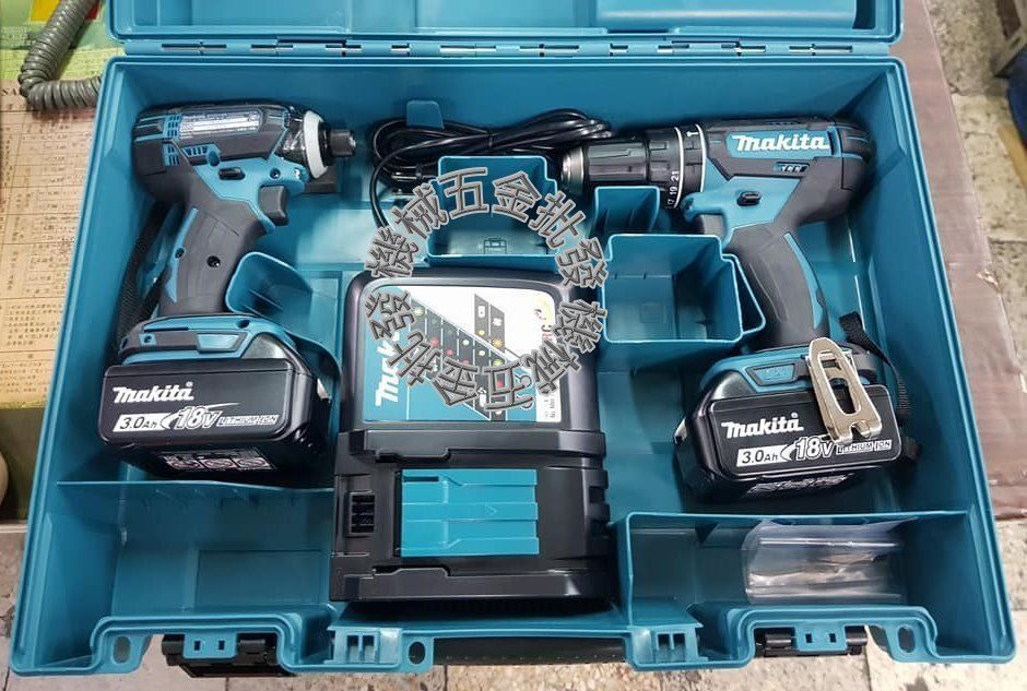 MAKITA {牧田} DLX2243X1 充電式雙機組 DTD149衝擊起機+DHP482震動電鑽,電動工具