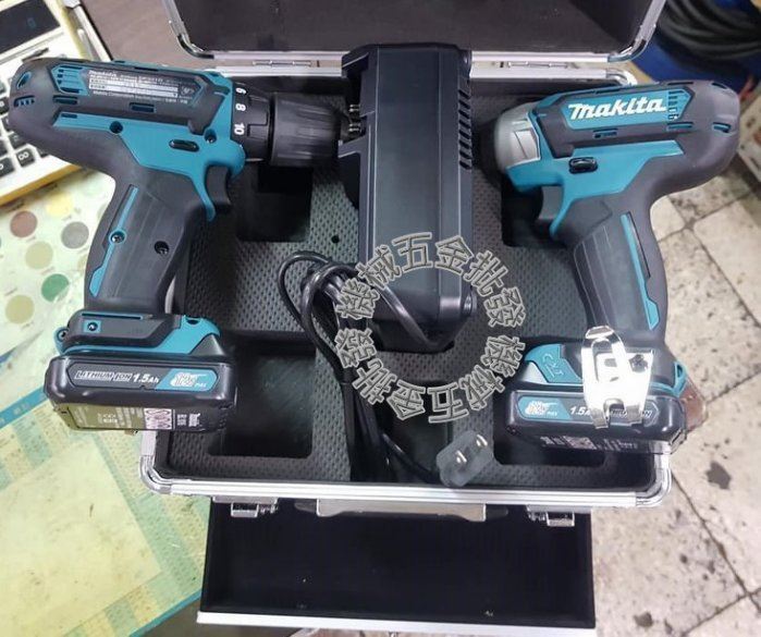 MAKITA {牧田} CLX201SX1 12V1.5AH 充電式雙機組 TD110起子機 / DF331電鑽,電動工具