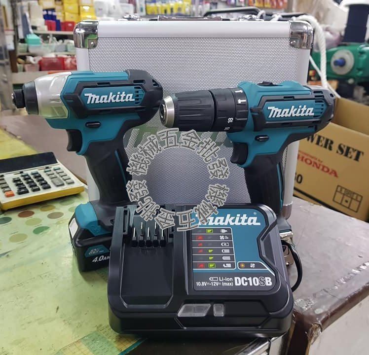 MAKITA {牧田}12V充電式雙機組CLX202SMAX TD110D起子+HP331D震動電鑽,電動工具