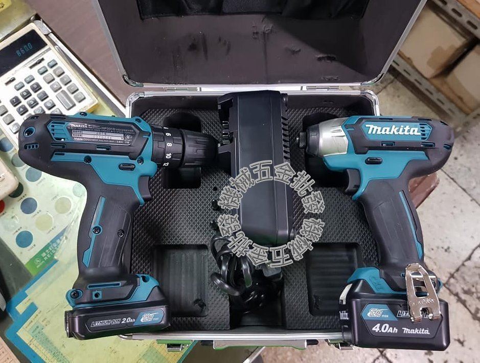 MAKITA {牧田}12V充電式雙機組CLX202SMAX TD110D起子+HP331D震動電鑽,電動工具