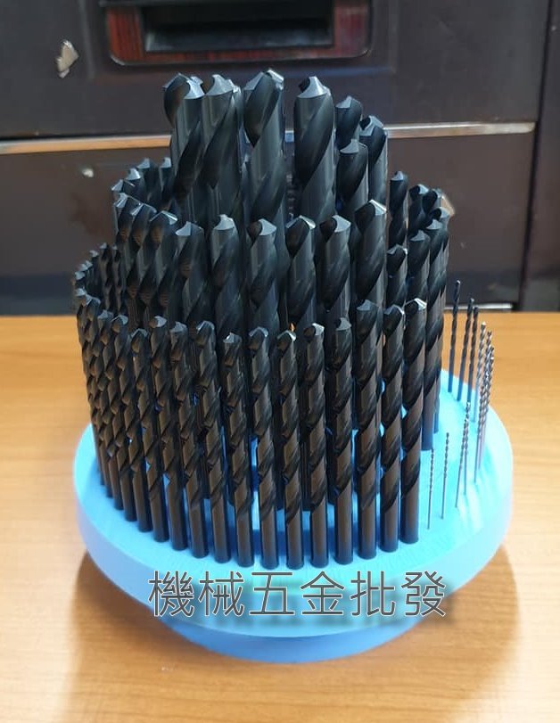 直柄鑽鐵鑽頭組 附塑膠轉盤 100支組,手工具