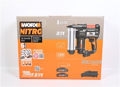 WORX {威克士} WX840.1 20V 2合1雙用鋰電釘槍 F釘 / K釘
