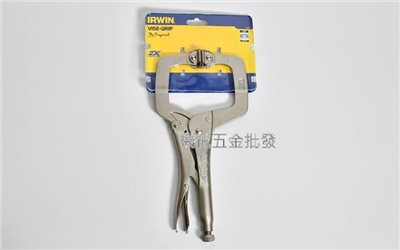 IRWIN {美國握手牌} 11SP 11" 活動爪型C型固定鉗 萬用鉗