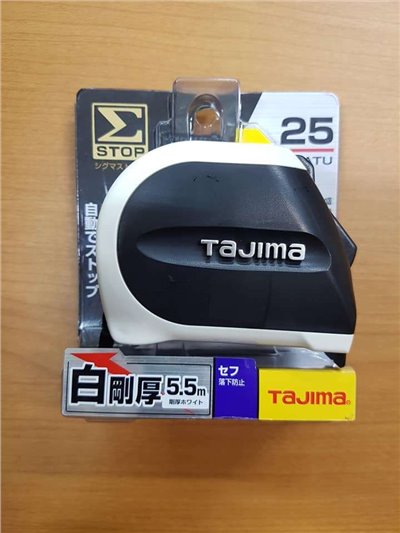 全新Tajima 日本製 白綱厚型 5.5M雙面全公分捲尺 